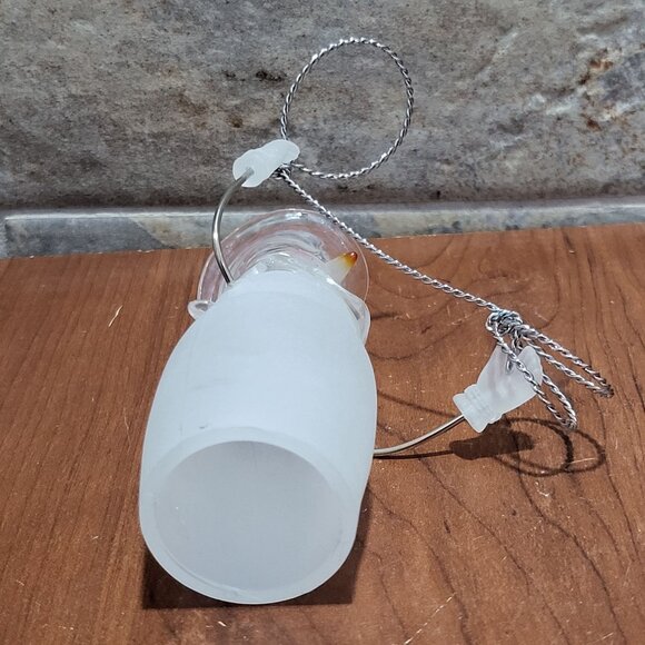 Vintage Christmas Around The World Wild Snowman with Lasso Frosted Glass - Picture 5 of 13